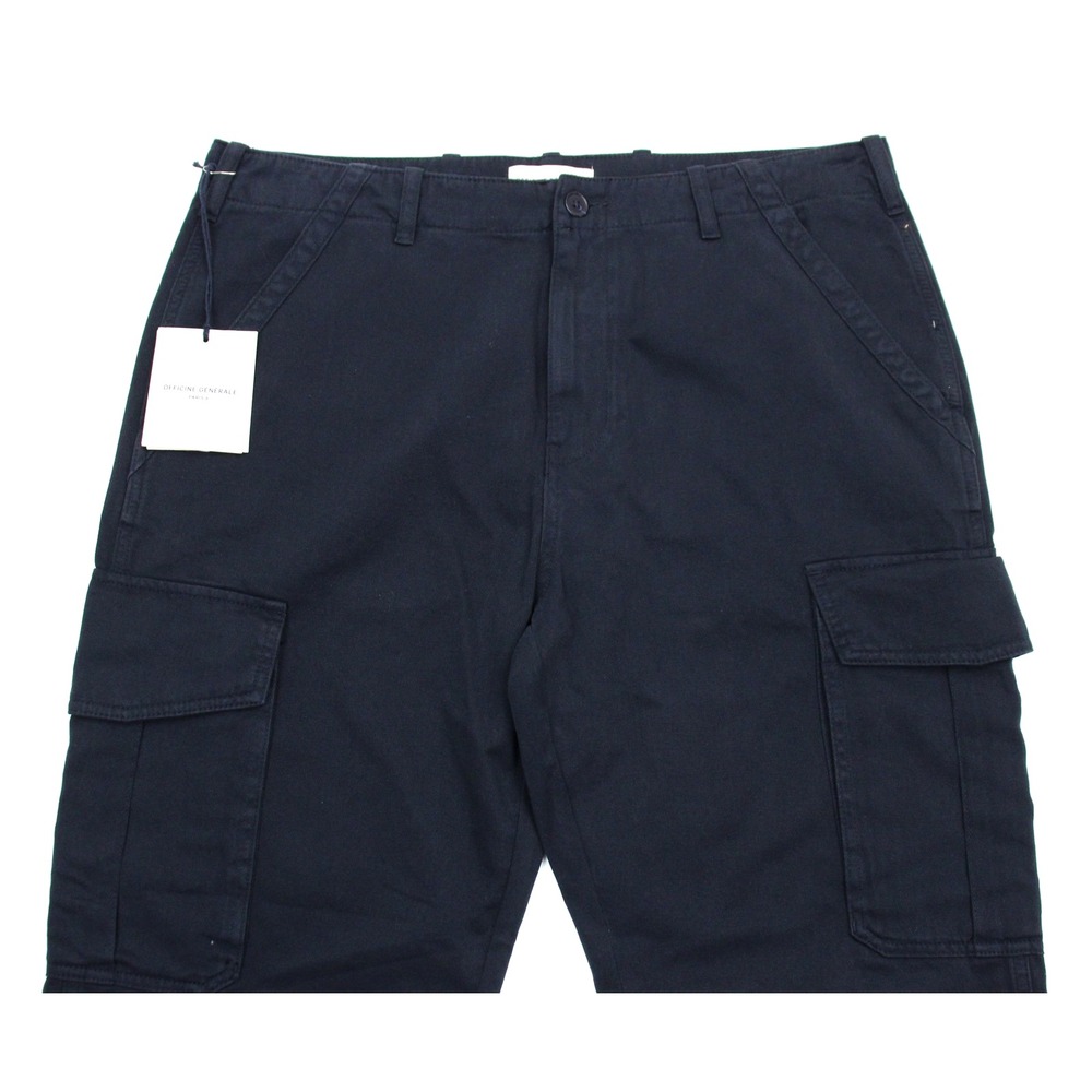 Officine Generale Cargo Pants Mens 34 Dark Navy Kenny Utility S24MCHN704